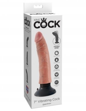 KING COCK 7 IN COCK FLESH VIBRATING