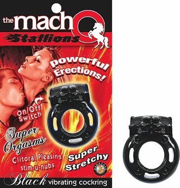 MACHO STALLIONS COCKRING BLACK VIB.