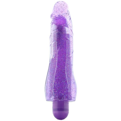 Glow Dicks Molly Glitter Vibrator - Purp