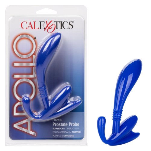 APOLLO CURVED PROSTATE PROBE BLUE