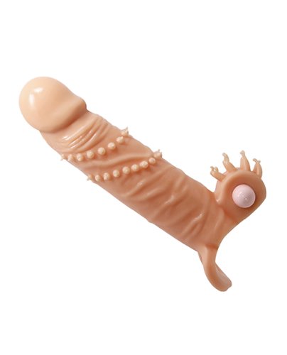 Pretty Love Connor 6.7\" Vibrating Penis Sleeve - Ivory