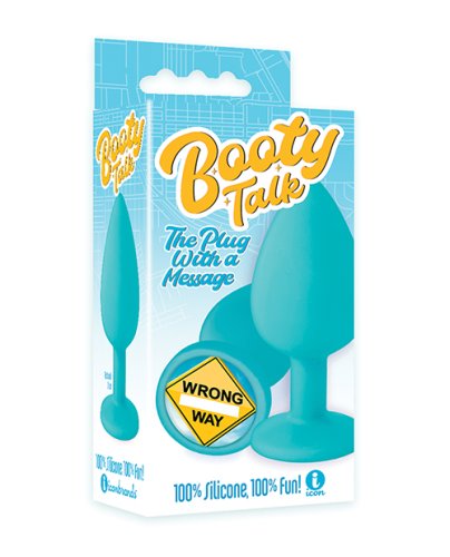 THE 9\'S BOOTY TALK WRONG WAY SILICONE BUTT PLUG