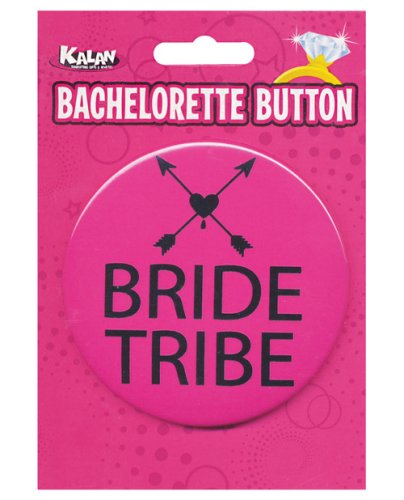 Bachelorette Button - Bride Tribe Pink/Black