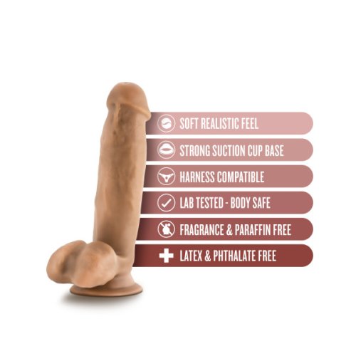 DR. SKIN DR. MARK 7IN DILDO W/ BALLS TAN