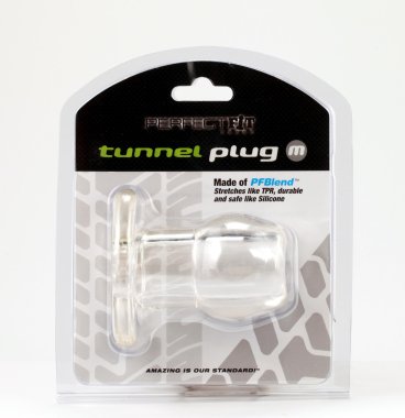 PERFECT FIT TOY TUNNEL PLUG MED ICE CLEAR