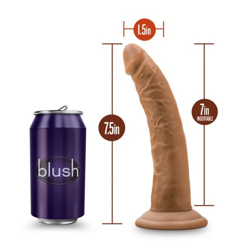 DR SKIN 7 COCK W SUCTION CUP MOCHA \"