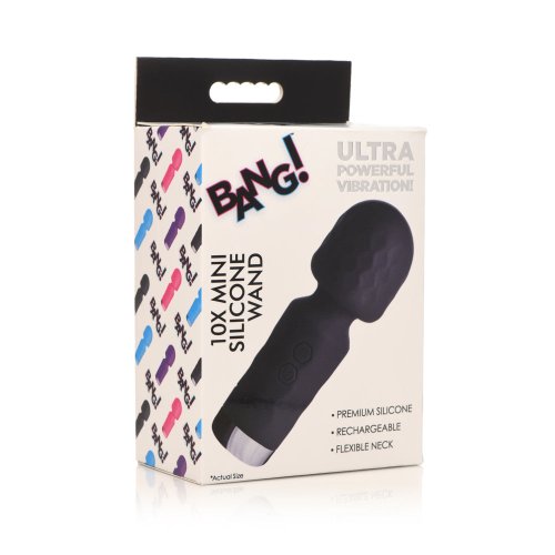 10X Mini Silicone Wand - Black