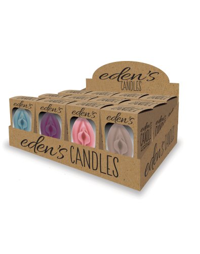 EDEN\'S CANDLES PENIS 12 PC DISPLAY