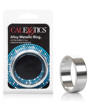 Alloy Metallic Ring - XL Silver