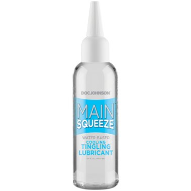 MAIN SQUEEZE COOLING TINGLING WATER BASED LUBRICANT 3.4 OZ