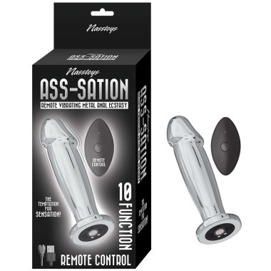 ASS-SATION REMOTE VIBRATING METAL ANAL ECSTASY SILVER