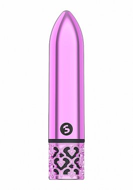ROYAL GEMS GLAMOUR PINK ABS BULLET RECHARGEABLE
