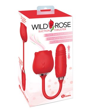 Wild Rose & Thruster Vibrator - Red