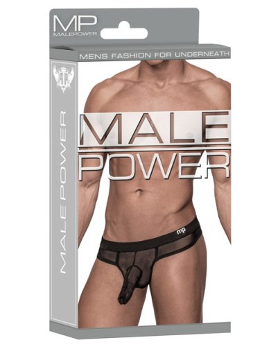 Hoser Stretch Mesh Thong Black S/M