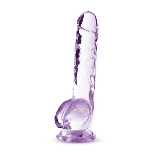 NATURALLY YOURS 8IN AMETHYST CRYSTALLINE DILDO