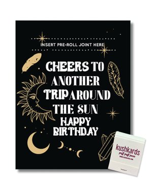 Cheers to Another Trip Around the World Greeting Card w/Matchbook