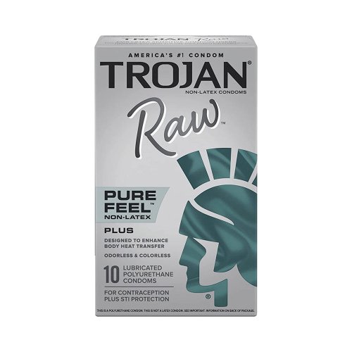 Trojan Raw Pure Feel Non-Latex 10pk
