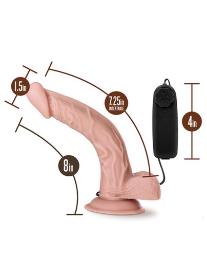 Blush Dr. Skin Dr. Sean 8\" Cock w/Suction Cup - Vanilla