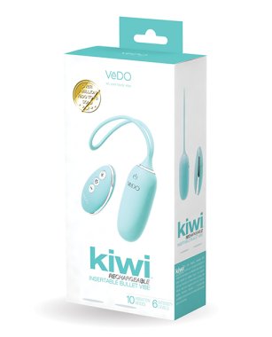 VeDO KIWI Rechargeable Insertable Bullet - Tease Me Turquoise