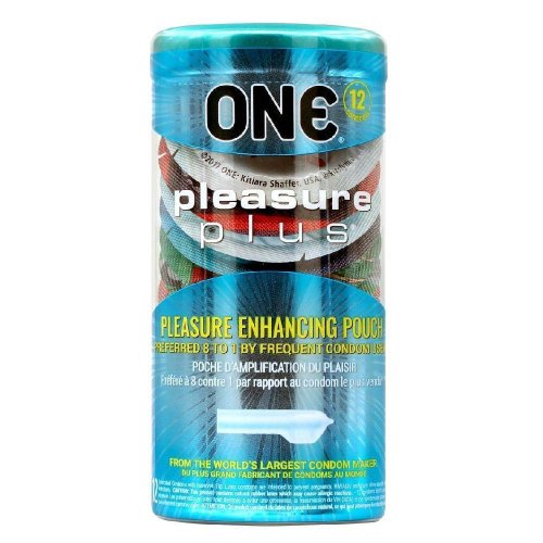 ONE Pleasure Plus Condoms 12pc Tin