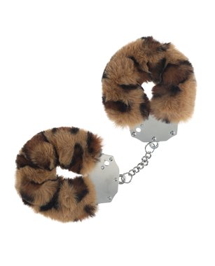 Shots Ouch! Heavy-duty Fluffy Handcuffs - Leopard