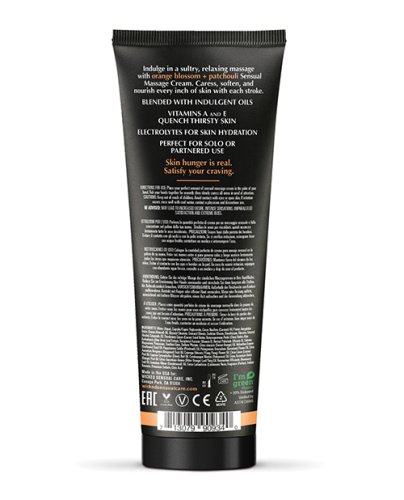 Wicked Sensual Care Orange Blossom & Patchouli Massage Cream - 4 oz