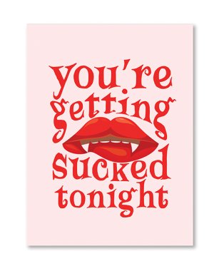 Halloween Sucked Tonight Greeting Card