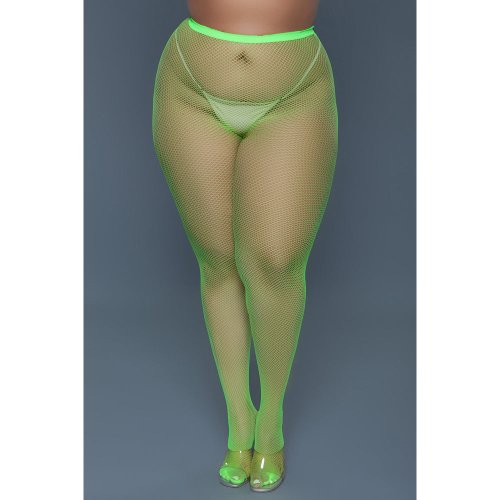 Up All Night Pantyhose-Neon Green Queen