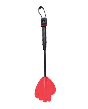 Rouge Mini Leather Hand Paddle - Red
