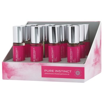PURE INSTINCT PHEROMONE OIL PERFUME FOR HER ROLL ON 12 PC DISPLAY