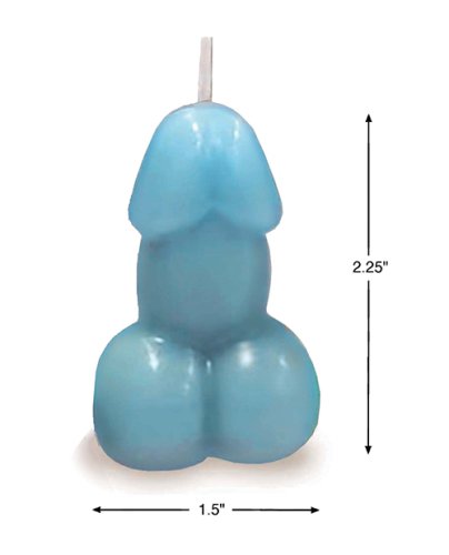 Eden\'s Penis Candle - Blue - Vanilla