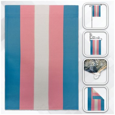 Transgender Pride 12" x 18" Garden Flag*