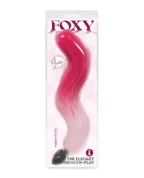 FOXY TAIL SILICONE BUTT PLUG PINK