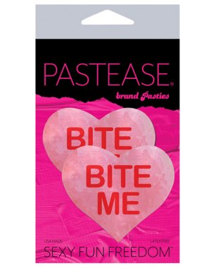Pastease Premium Bite Me Heart - Pink/Red O/S