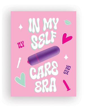 Self Care Era Naughty Greeting Card w/Rock Candy Vibrator & Fresh Vibes Towelettes