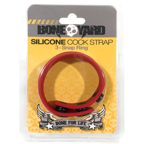 BoneYard Cock Strap - Red