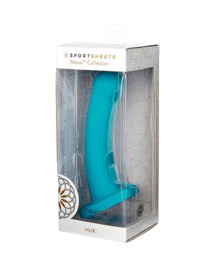 Nexus Solid Silicone 7" Dildo Hux - Turquoise