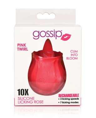 Curve Toys Gossip Licking Rose - Pink Twirl