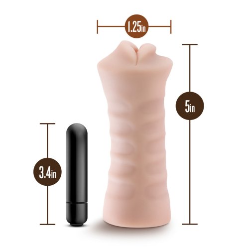 EnLust Nicole - Vibrating stroker -Beige