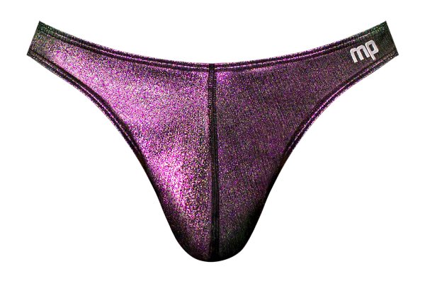 HOCUS POCUS UPLIFT THONG METALLIC PURPLE L/XL