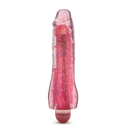 GLOW DICKS MOLLY GLITTER VIBRATOR PINK