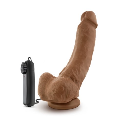 COVERBOY THE BOXER VIBRATING 9 REALISTIC COCK MOCHA \"
