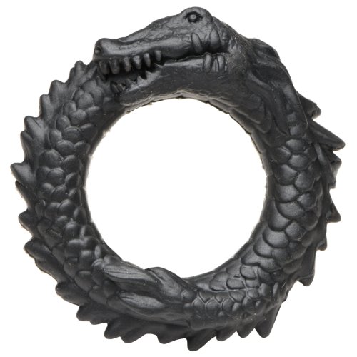 Black Caiman Silicone Cock Ring