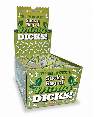 Suck A Bag of Minty Dicks Display - Display of 100
