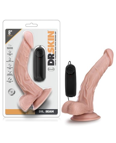 Blush Dr. Skin Dr. Sean 8\" Cock w/Suction Cup - Vanilla