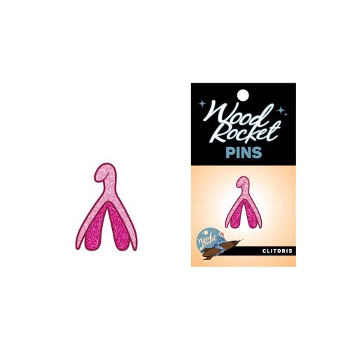 Enamel Pin: Clitoris - Sparkly Pink