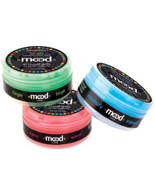 Mood Lube Kissable Foreplay Gels - 2 oz Asst. Flavors Pack of 3