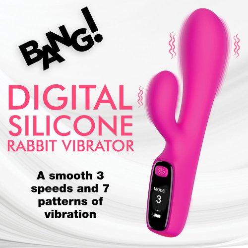 Bang! Digital Silicone Rabbit Vibrator