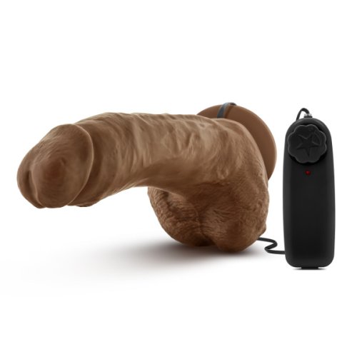 COVERBOY THE BOXER VIBRATING 9 REALISTIC COCK MOCHA \"