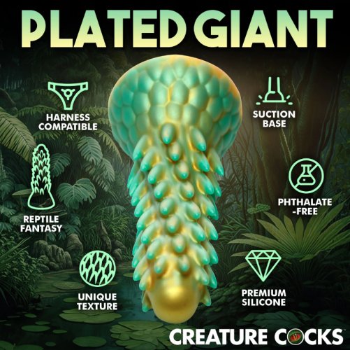 Stegosaurus Spiky Reptile Silicone Dildo